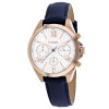Watch strap Fossil BQ3121 Leather Blue 16mm